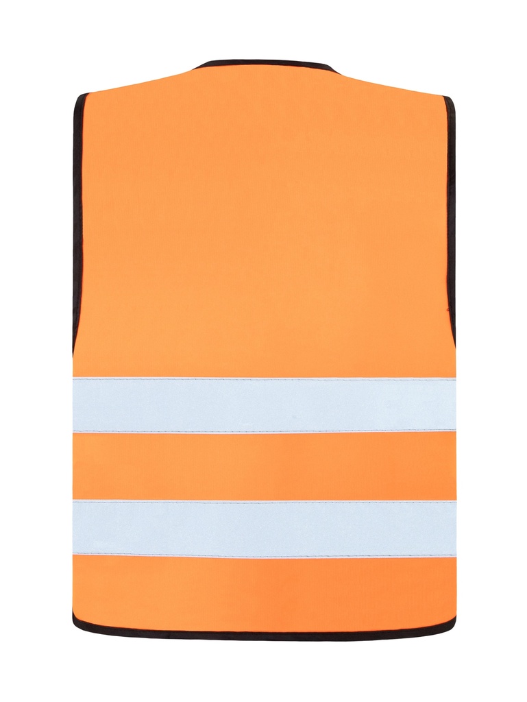 Korntex Warnweste mit schwarzem Saum EN 20471, neonorange, XXL