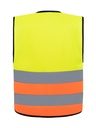 Korntex Warnweste mit schwarzem Saum EN 20471, neongelb/neonorange, L