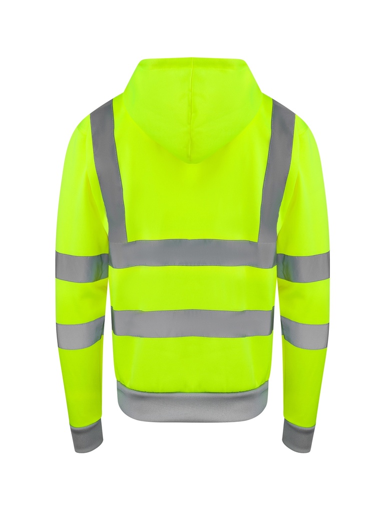 Korntex Hi-Vis Zipper Hoodie EN 20471, neongelb, S