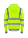 Korntex Hi-Vis Zipper Hoodie EN 20471, neongelb, XXL