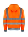 Korntex Hi-Vis Zipper Hoodie EN 20471, neonorange, M