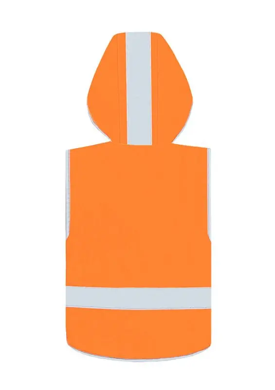 Korntex Kinder Warnweste mit Kapuze EN 17353, neonorange, S Korntex Kinder Warnweste mit Kapuze EN 17353, neonorange, S