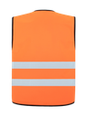 Korntex Warnweste CF mit schwarzem Saum EN 20471, neonorange, 4XL/5XL