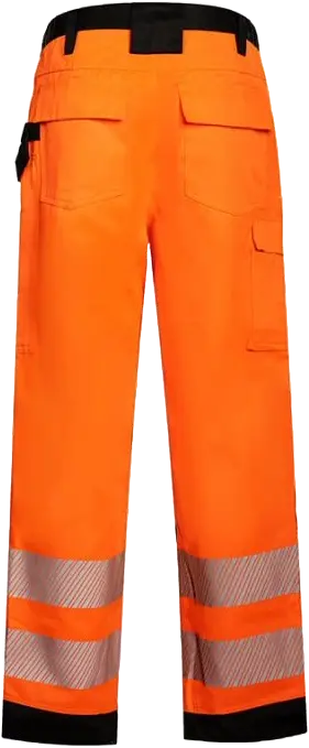 Korntex EOS Hi-Vis Hose EN 20471, schwarz/neonorange, Gr.25, kurz Korntex EOS Hi-Vis Hose EN 20471, schwarz/neonorange, Gr.25, kurz