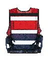 Korntex taktische Mesh Einsatzweste, rot/navyblau, XXL/4XL