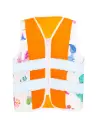 Korntex Kinder Warnweste Dinosaurier, neonorange, XS