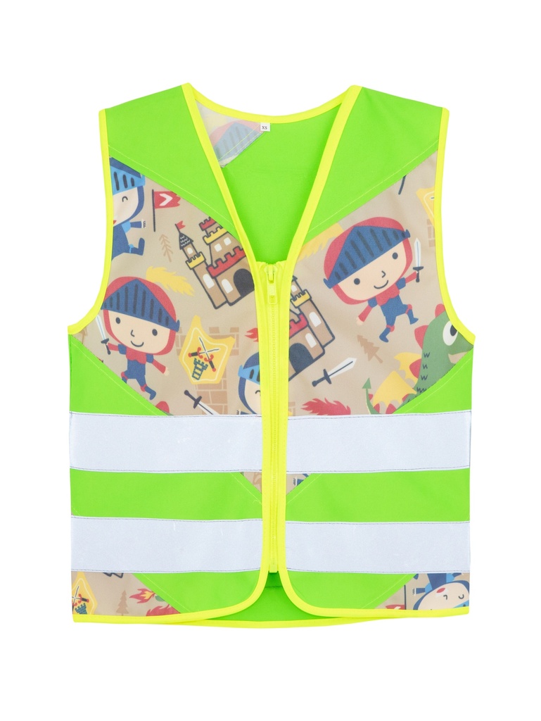 Korntex Kinder Funktionsweste Fantasie, neongrün, XXS