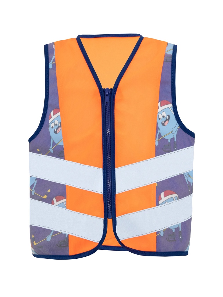 Korntex Kinder Warnweste Sport, neonorange, XXS
