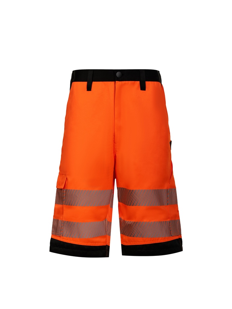 Korntex EOS Hi-Vis Shorts EN 20471, schwarz/neonorange, Gr.46