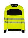 Korntex EOS Hi-Vis Sweatshirt EN 20471, schwarz/neongelb, S