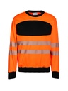 Korntex EOS Hi-Vis Sweatshirt EN 20471, schwarz/neonorange, 5XL