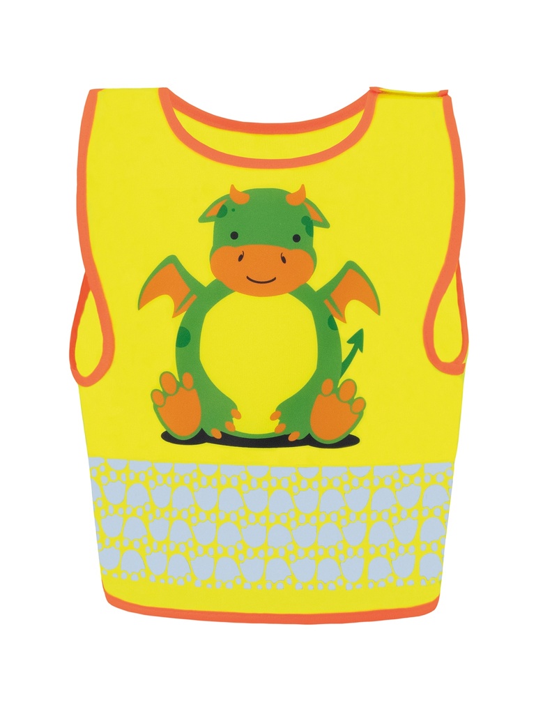 Korntex Kinder Warnweste Tierwelt, XXS, Drache