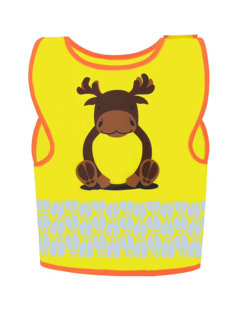 Korntex Kinder Warnweste Tierwelt, XS, Elch