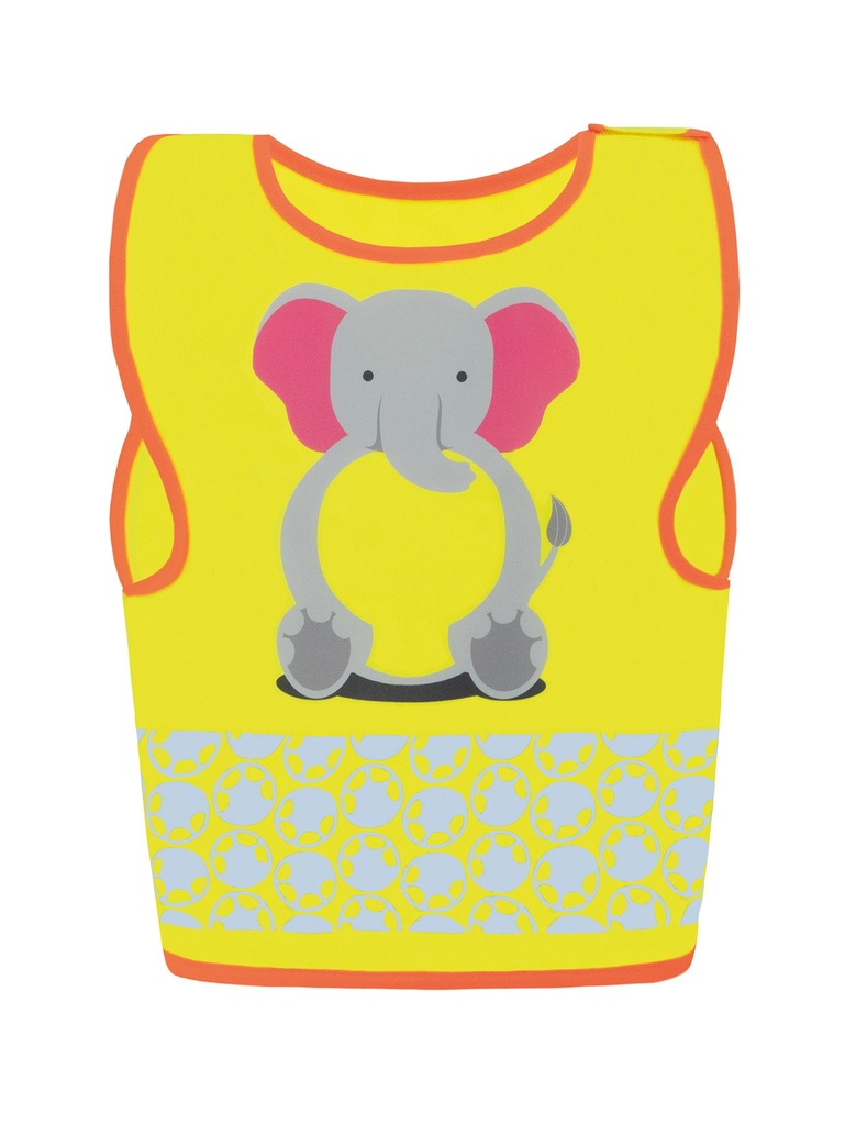 Korntex Kinder Warnweste Tierwelt, XS, Elefant