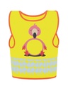Korntex Kinder Warnweste Tierwelt, XXS, Flamingo