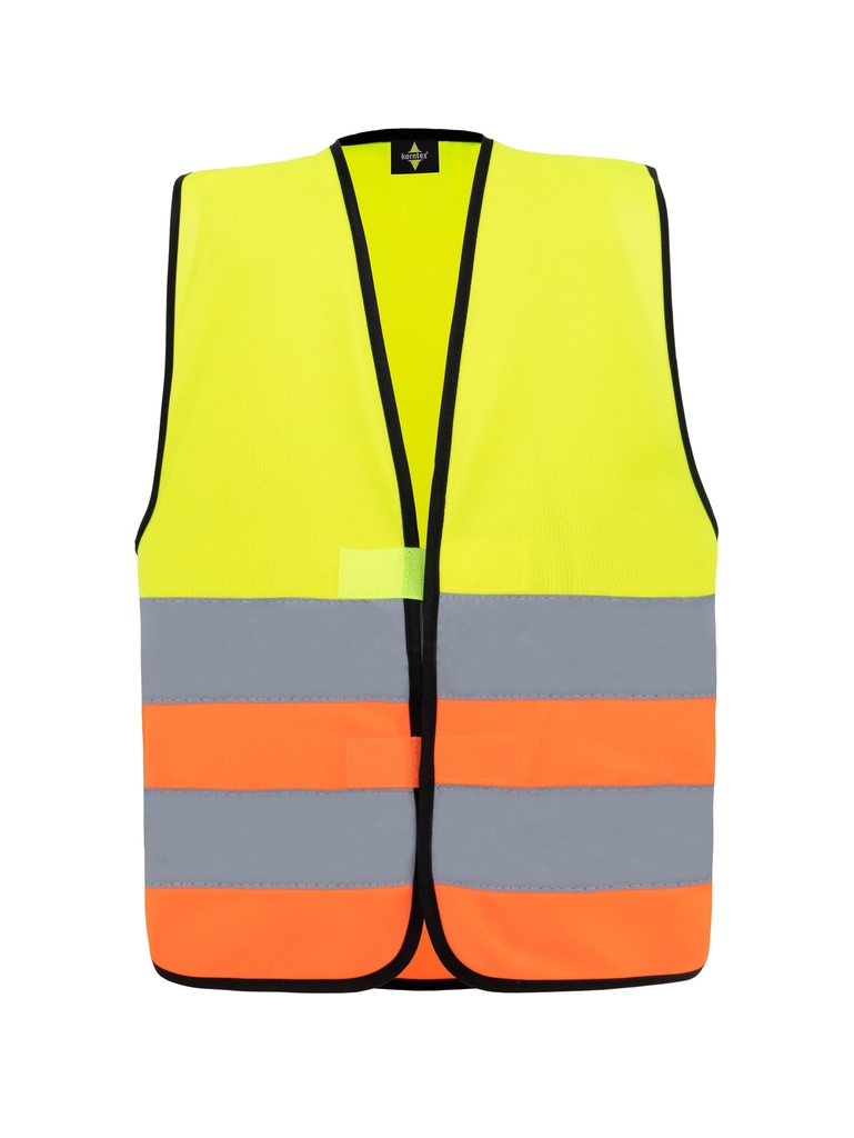 Korntex Kinder Warnweste, neongelb/neonorange, XXS
