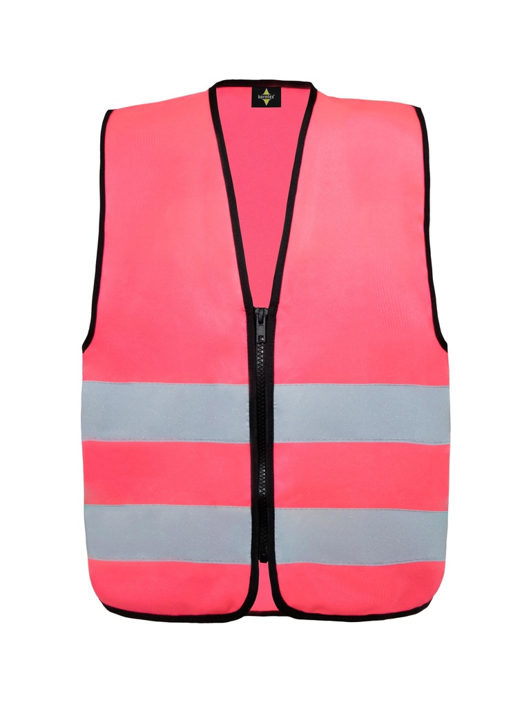 Korntex Kinder Funktionsweste mit Reissverschluss, neonpink, XS