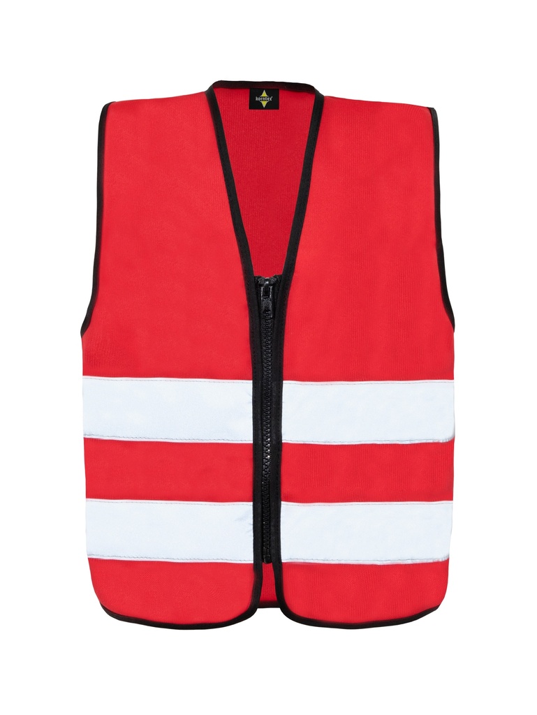 Korntex Kinder Funktionsweste mit Reissverschluss, rot, XS