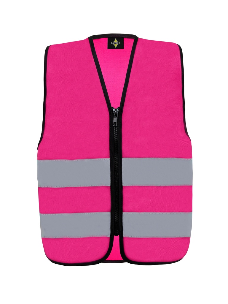 Korntex Kinder Funktionsweste mit Reissverschluss, magenta, XXS
