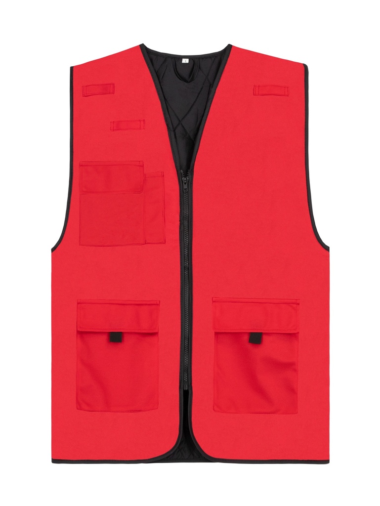 Korntex Arbeitsweste gefüttert, rot, XXL