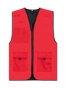 Korntex Arbeitsweste gefüttert, rot, 4XL