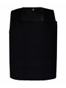 Korntex asymmetrische Kennzeichnungsweste, schwarz, XS