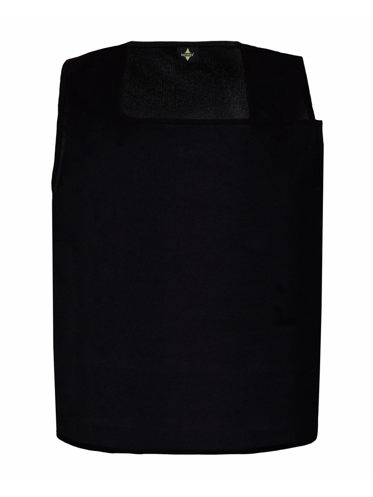 Korntex asymmetrische Kennzeichnungsweste, schwarz, S/M