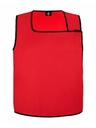Korntex asymmetrische Kennzeichnungsweste, rot, S/M