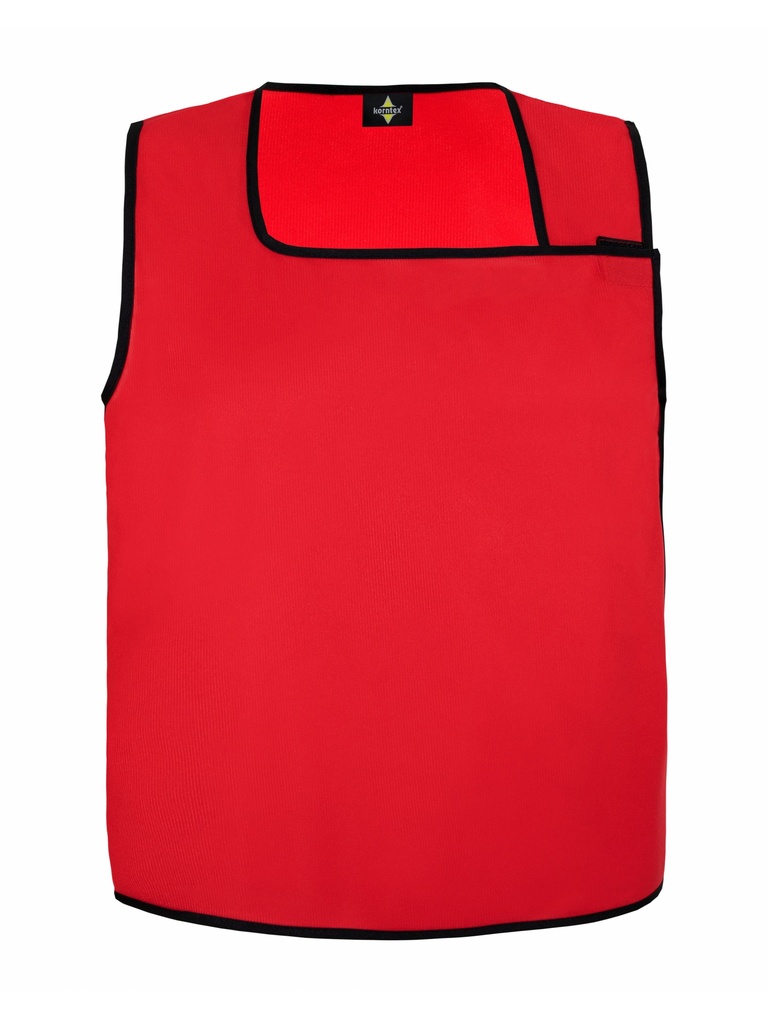 Korntex asymmetrische Kennzeichnungsweste, rot, XXL/3XL