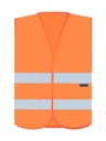 Korntex Warnweste Baumwollmischgewebe EN 20471, neonorange, XXL