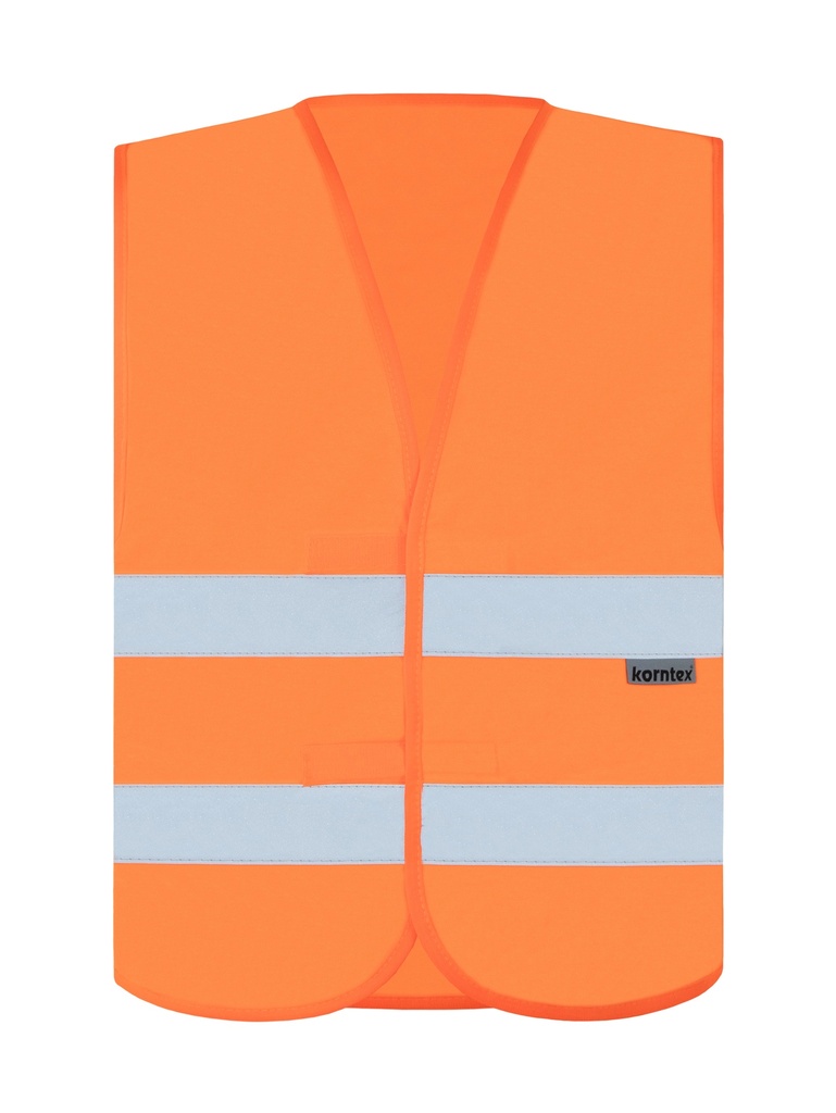 Korntex Warnweste Baumwollmischgewebe EN 20471, neonorange, 3XL/4XL