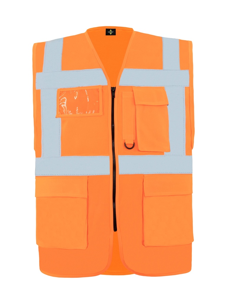Korntex Multifunktionswarnweste CF EN 20471, neonorange, M