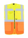 Korntex Multifunktionswarnweste CF EN 20471, neongelb/neonorange, M