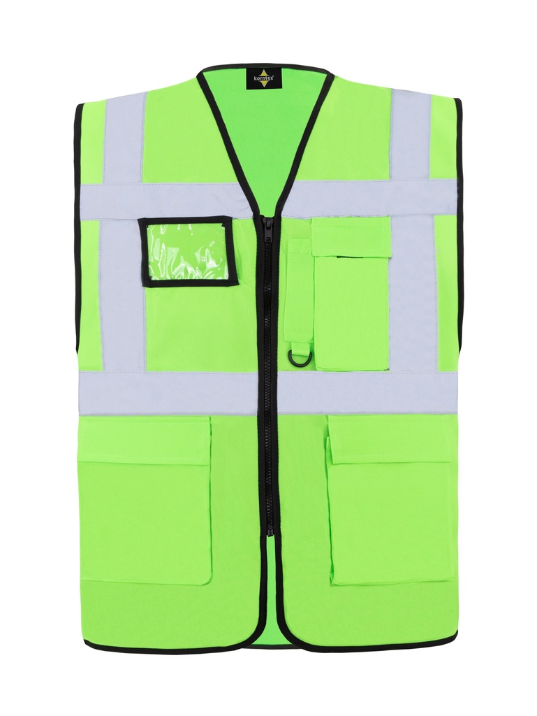 Korntex Multifunktionsweste CF, neongrün, 5XL