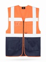 Korntex Multifunktionsweste CF, neonorange/navyblau, 4XL
