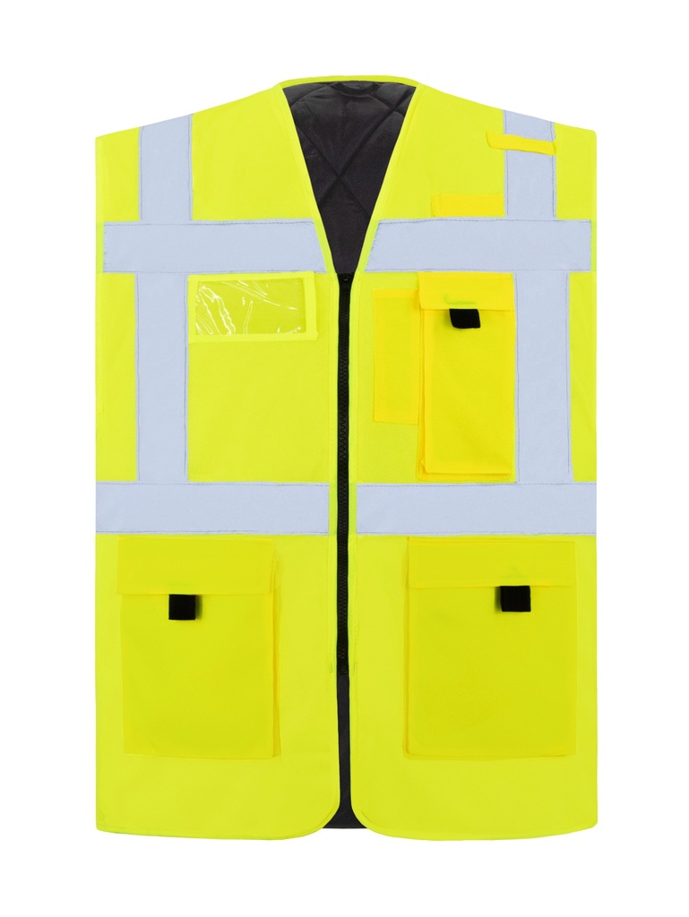 Korntex Multifunktionswarnweste CF gefütterte EN 20471, neongelb, 5XL