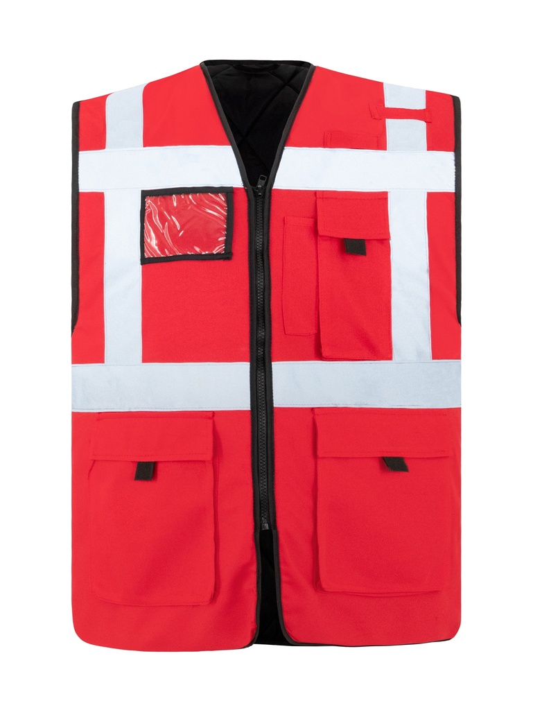 Korntex Multifunktionsweste CF gefütterte EN 17353, rot, XXL