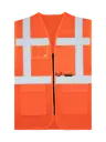Korntex Mesh Multifunktionswarnweste EN 20471, neonorange, 5XL