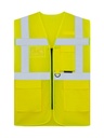 Korntex Mesh Multifunktionswarnweste EN 20471, neongelb, S