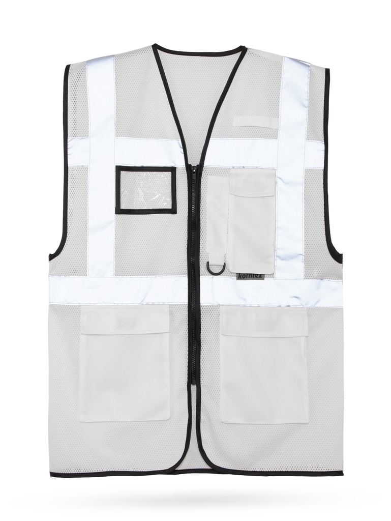 Korntex Mesh Multifunktionsweste, weiss, XL