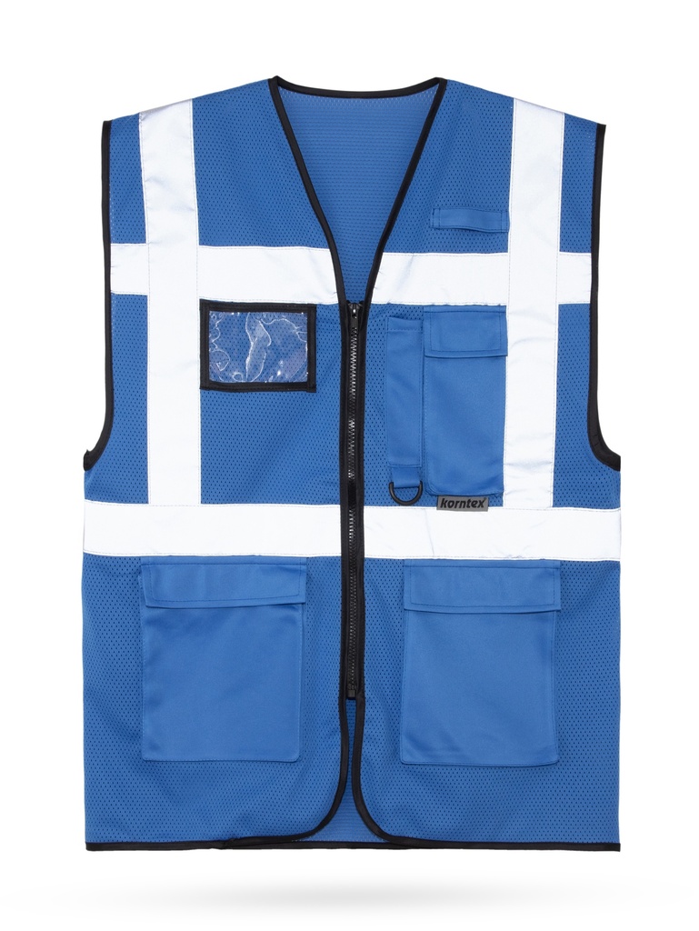 Korntex Mesh Multifunktionsweste, blau, M