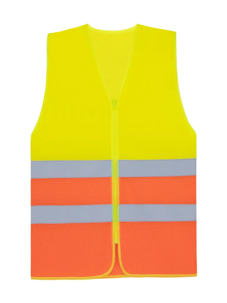 Korntex Mesh CF Warnweste mit Reissverschluss EN 20471, neongelb/neonorange, XXL/3XL