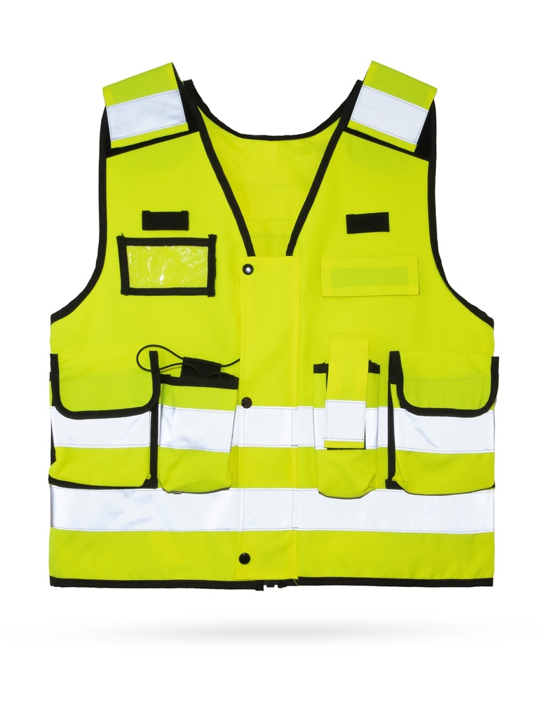 Korntex taktische Einsatzweste Premium EN 20471, neongelb, XXL/4XL