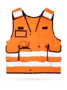 Korntex taktische Einsatzweste Premium EN 20471, neonorange, XXL/4XL