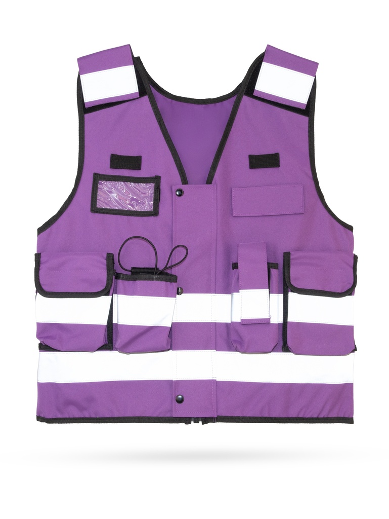 Korntex taktische Einsatzweste Premium EN 17353, violett, M/XL