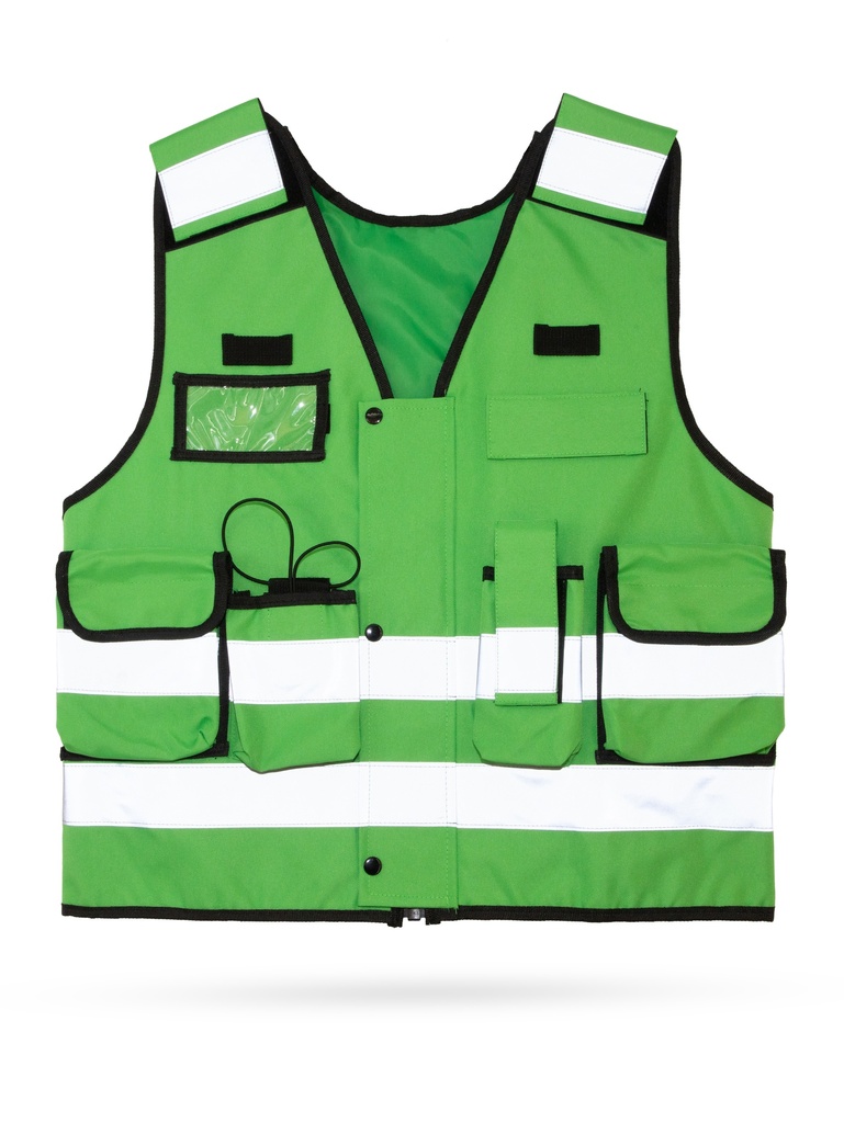 Korntex taktische Einsatzweste Premium EN 17353, grün, M/XL