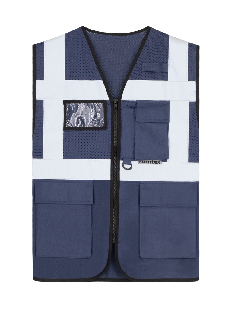 Korntex Hybrid Mesh Multifunktionsweste , navyblau, 3XL