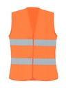 Korntex Frauen Warnweste EN 20471, neonorange, XXL