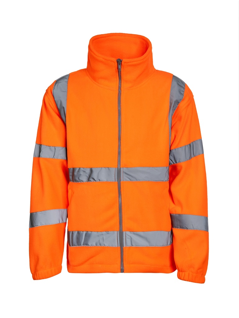 Korntex Hi-Vis Fleecejacke EN 20471, neonorange, 3XL