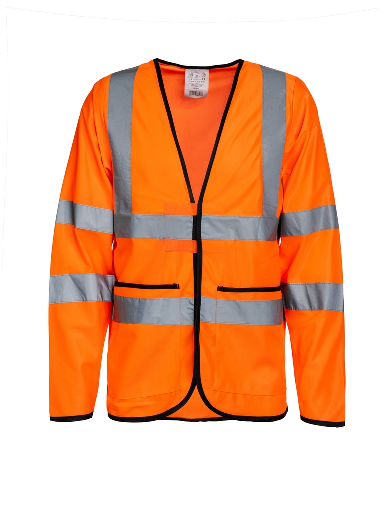 Korntex Hi-Vis leichte Warnjacke EN 20471, neonorange, L